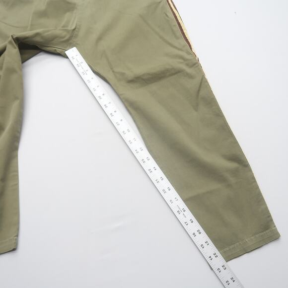 Nili Lotan Paris Pants Size 2 Green Side Stripe Drop Crotch Baggy Trousers - Picture 9 of 12